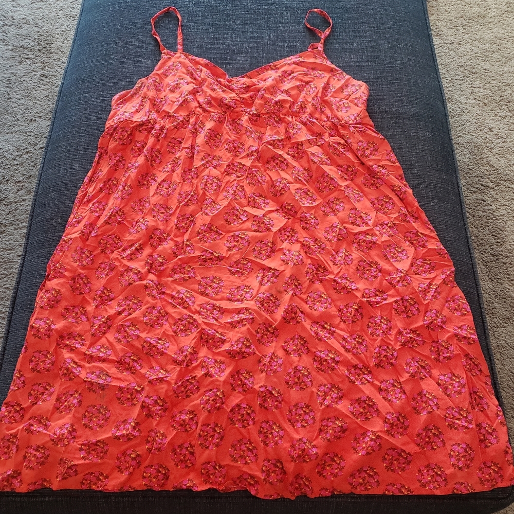 Orange floral sundress